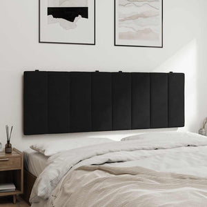 Kopfteil Kissen Hanko Schwarz Samt 140cm