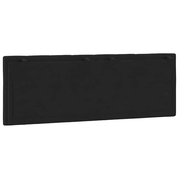 Kopfteil Kissen Hanko Schwarz Samt 140cm