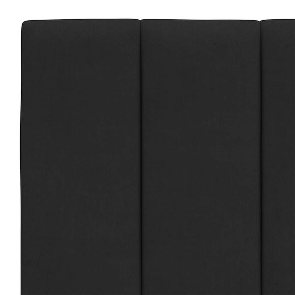 Kopfteil Kissen Hanko Schwarz Samt 140cm