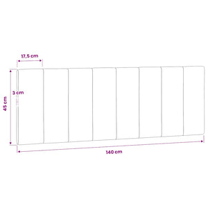 Kopfteil Kissen Hanko Schwarz Samt 140cm