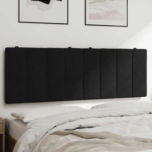 Kopfteil Kissen Hanko Schwarz Samt 140cm
