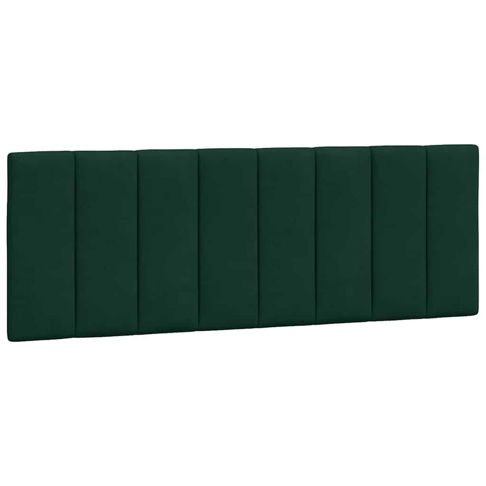 Kopfteil Kissen Hanko Dunkelgrün 140 cm Samt