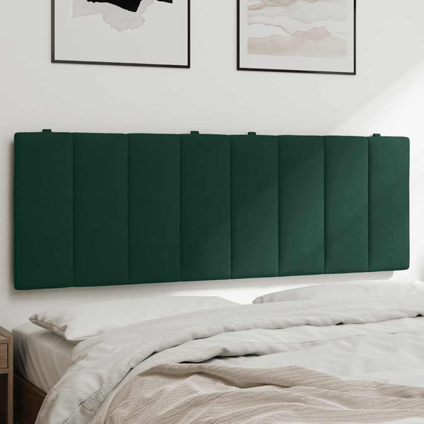 Kopfteil Kissen Hanko Dunkelgrün 140 cm Samt