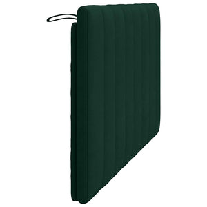 Kopfteil Kissen Hanko Dunkelgrün 140 cm Samt