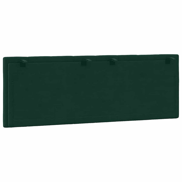 Kopfteil Kissen Hanko Dunkelgrün 140 cm Samt