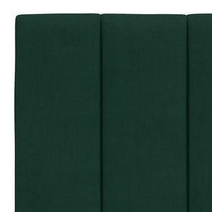 Kopfteil Kissen Hanko Dunkelgrün 140 cm Samt