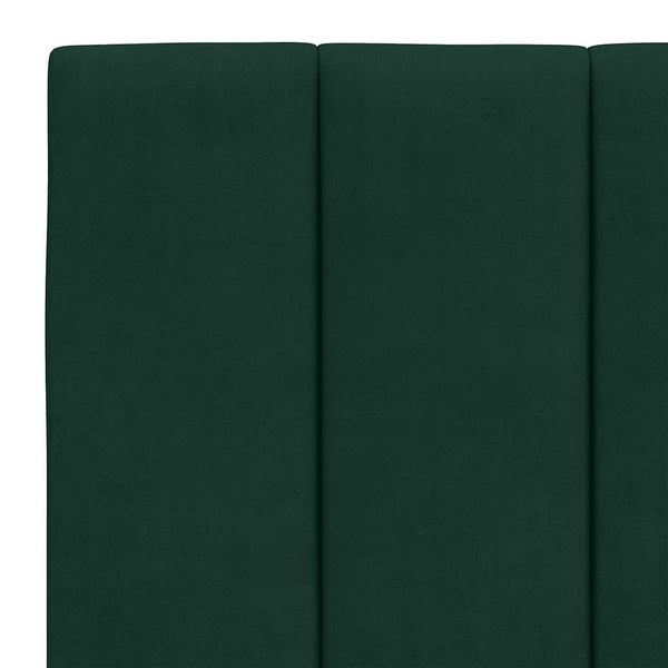 Kopfteil Kissen Hanko Dunkelgrün 140 cm Samt