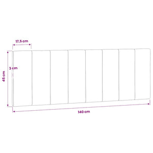 Kopfteil Kissen Hanko Dunkelgrün 140 cm Samt