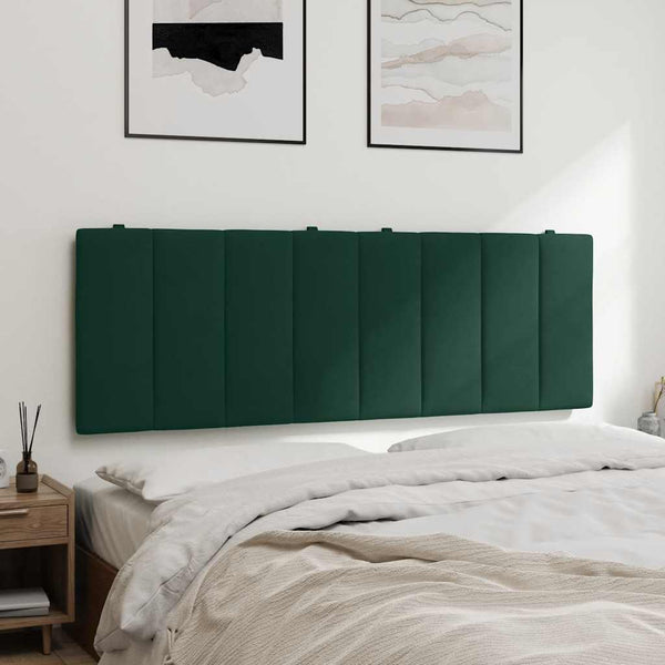 Kopfteil Kissen Hanko Dunkelgrün 140 cm Samt