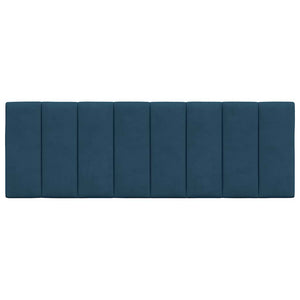 Kopfteil Kissen Hanko Blau 140cm Samt