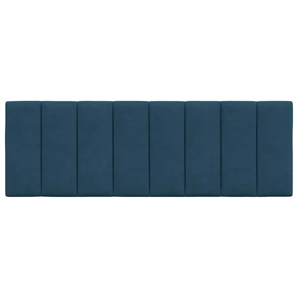 Kopfteil Kissen Hanko Blau 140cm Samt