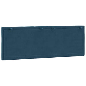 Kopfteil Kissen Hanko Blau 140cm Samt