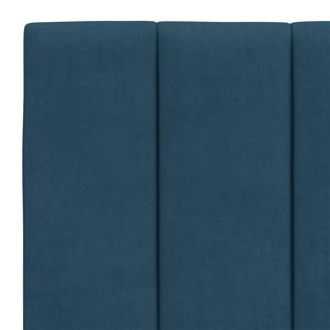 Kopfteil Kissen Hanko Blau 140cm Samt