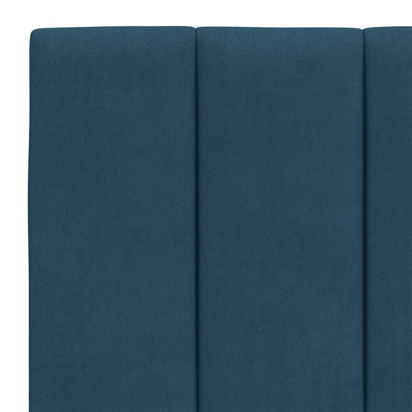 Kopfteil Kissen Hanko Blau 140cm Samt