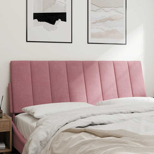 Kopfteil Kissen Rosa Samt 140 cm