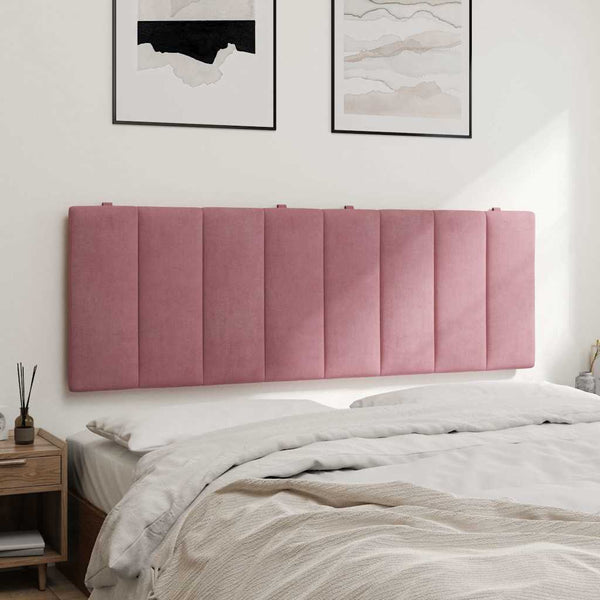 Kopfteil Kissen Rosa Samt 140 cm