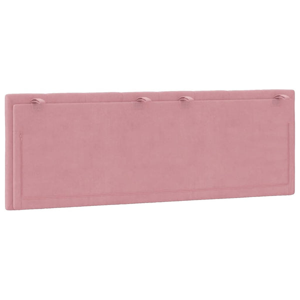 Kopfteil Kissen Rosa Samt 140 cm