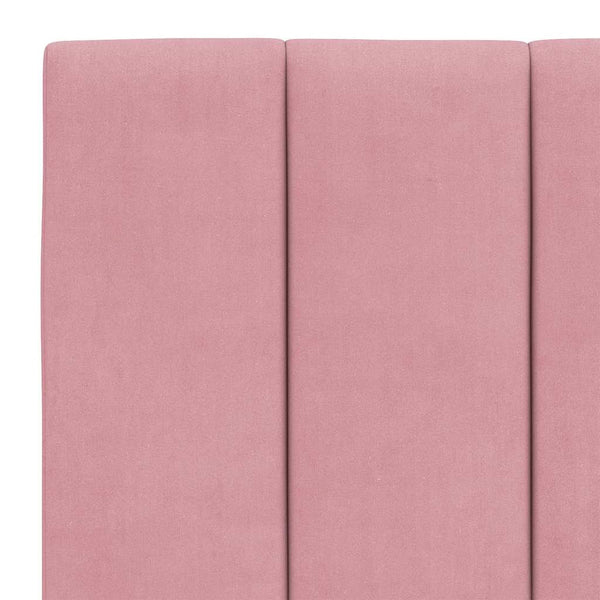 Kopfteil Kissen Rosa Samt 140 cm