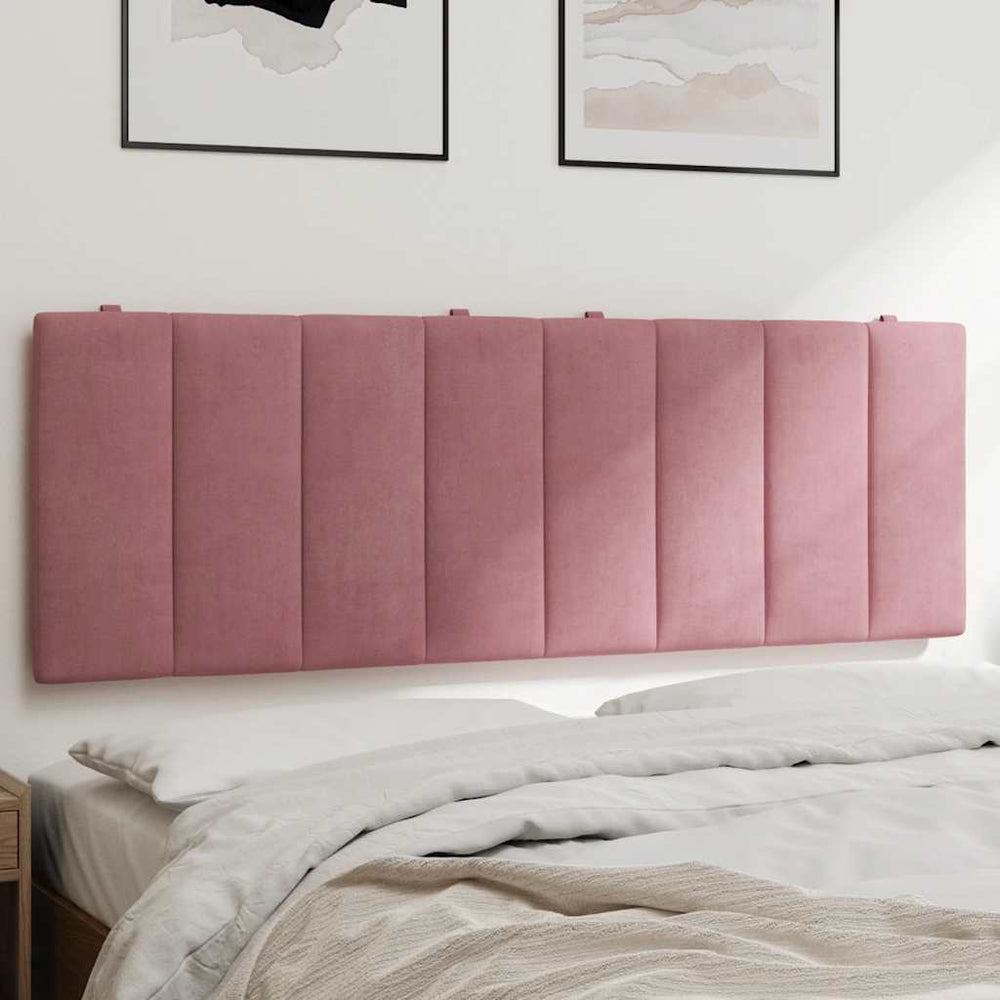 Kopfteil Kissen Rosa Samt 140 cm