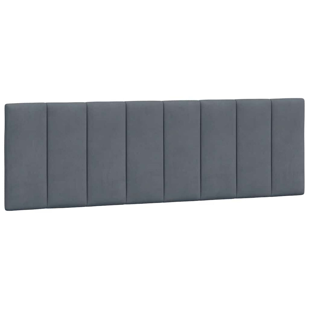 Kopfteil Kissen Hanko Dunkelgrau 160cm Samt