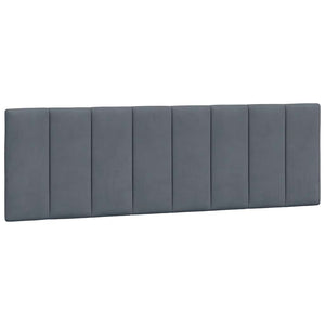 Kopfteil Kissen Hanko Dunkelgrau 160cm Samt