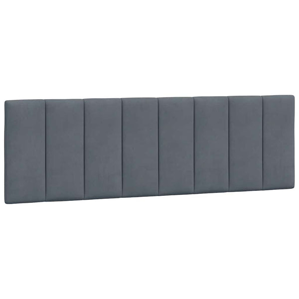Kopfteil Kissen Hanko Dunkelgrau 160cm Samt