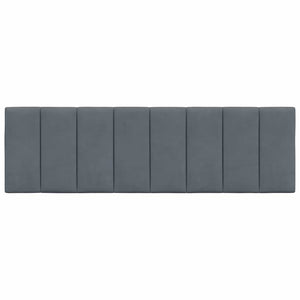 Kopfteil Kissen Hanko Dunkelgrau 160cm Samt