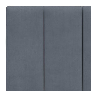 Kopfteil Kissen Hanko Dunkelgrau 160cm Samt