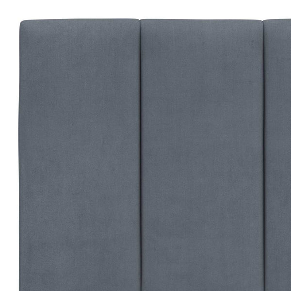 Kopfteil Kissen Hanko Dunkelgrau 160cm Samt