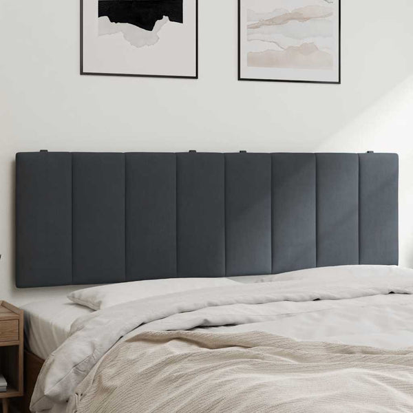 Kopfteil Kissen Hanko Dunkelgrau 160cm Samt