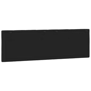 Kopfteil-Kissen Hanko Schwarz 160 cm Samt