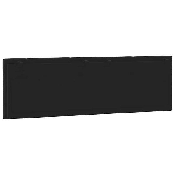 Kopfteil-Kissen Hanko Schwarz 160 cm Samt