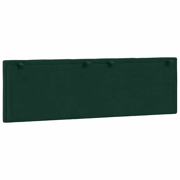 Kopfteil Kissen Hanko Dunkelgrün 160cm Samt