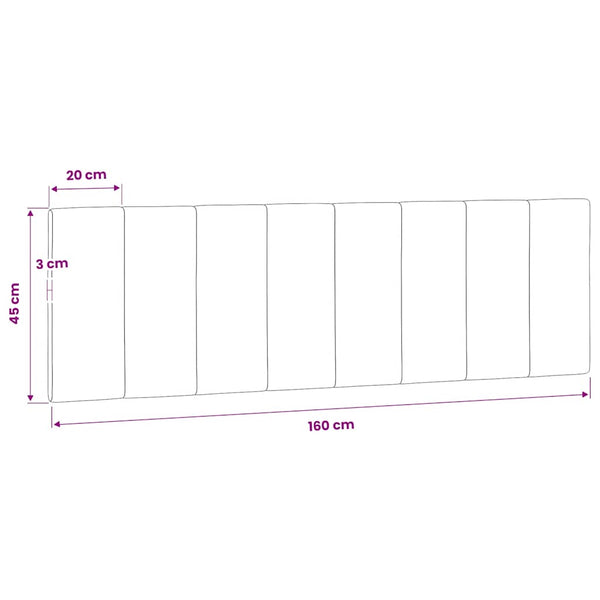 Kopfteil Kissen Hanko Dunkelgrün 160cm Samt