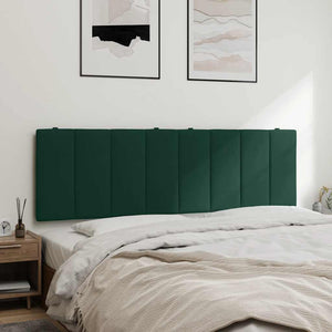 Kopfteil Kissen Hanko Dunkelgrün 160cm Samt