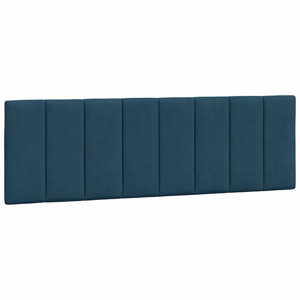 Kopfteil Kissen Hanko Blau 160cm Samt