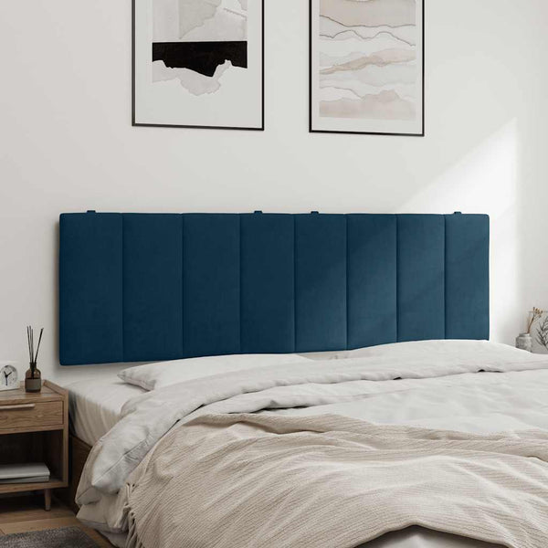 Kopfteil Kissen Hanko Blau 160cm Samt