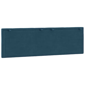 Kopfteil Kissen Hanko Blau 160cm Samt
