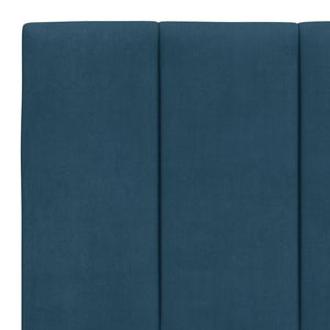 Kopfteil Kissen Hanko Blau 160cm Samt