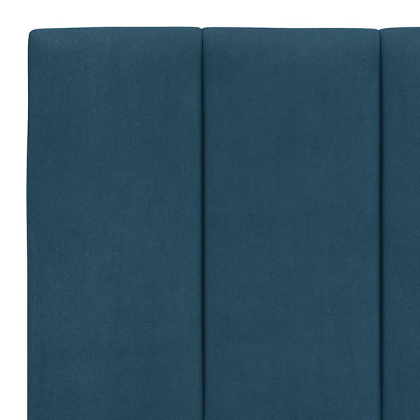 Kopfteil Kissen Hanko Blau 160cm Samt