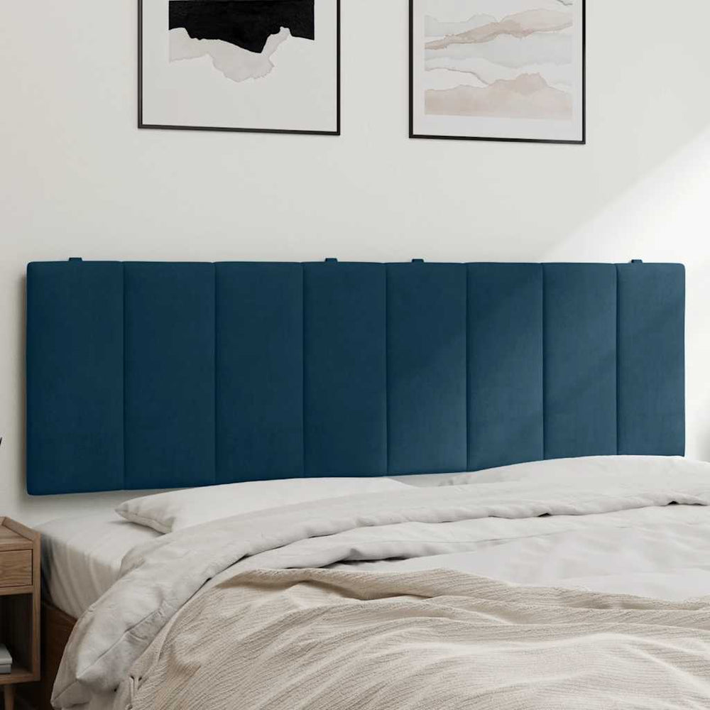 Kopfteil Kissen Hanko Blau 160cm Samt