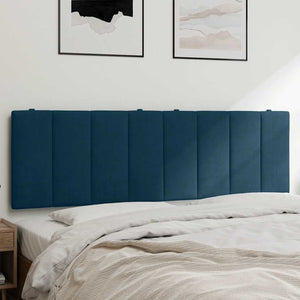 Kopfteil Kissen Hanko Blau 160cm Samt