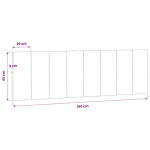Kopfteil Kissen Hanko Rosa 160 cm