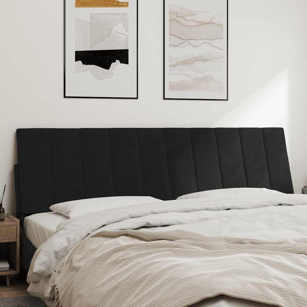 Kopfteil Kissen Hanko Schwarz 180cm Samt