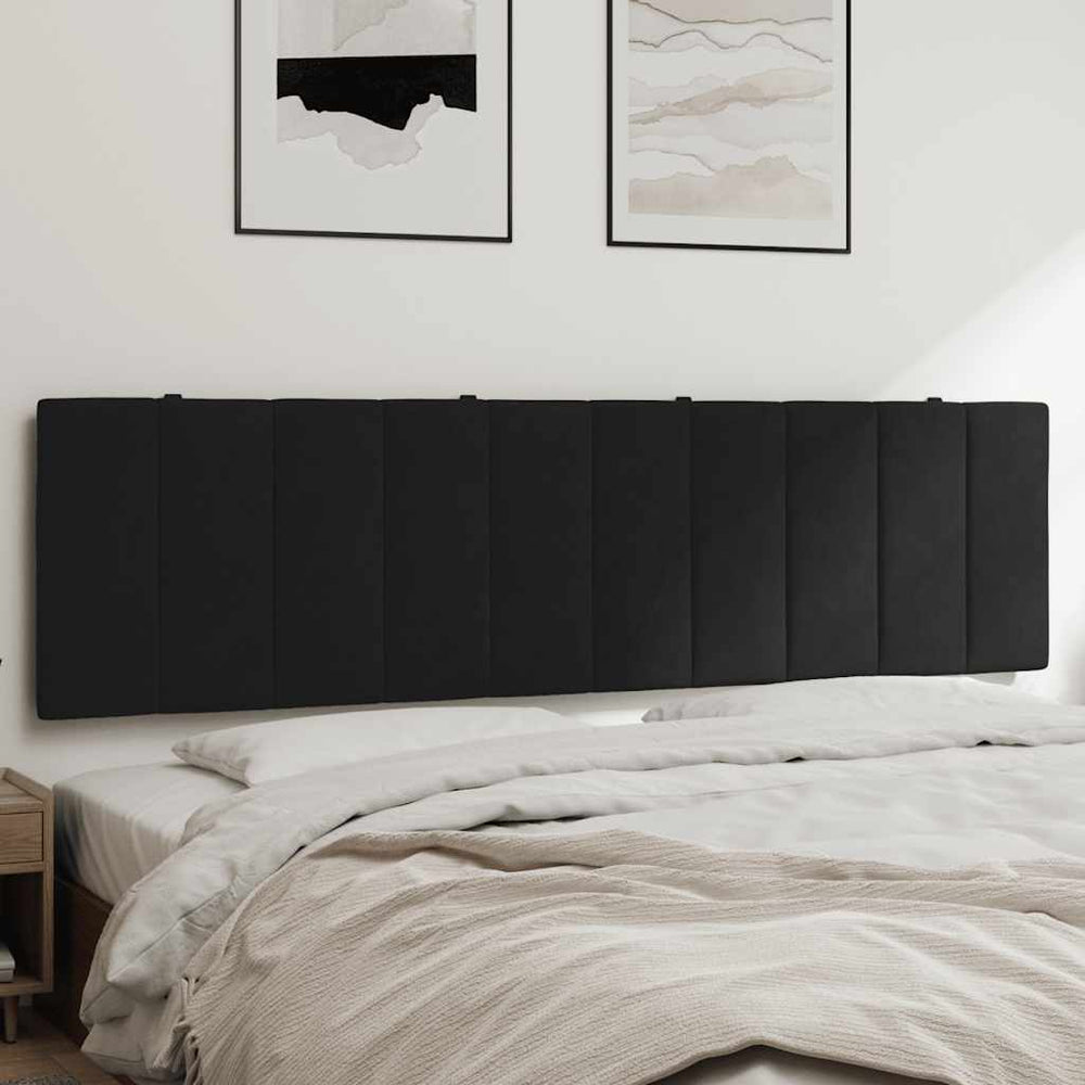 Kopfteil Kissen Hanko Schwarz 180cm Samt