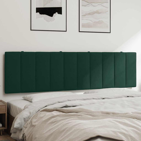 Kopfteil Kissen Hanko Dunkelgrün 180cm Samt