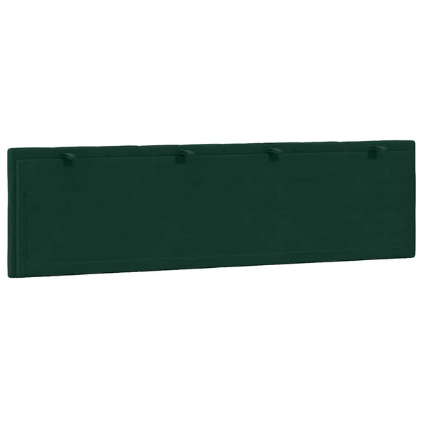 Kopfteil Kissen Hanko Dunkelgrün 180cm Samt