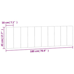 Kopfteil Kissen Hanko Dunkelgrün 180cm Samt