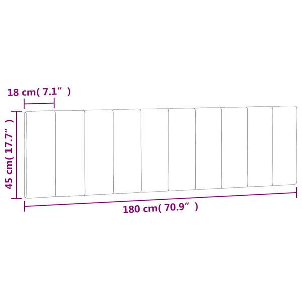 Kopfteil Kissen Hanko Dunkelgrün 180cm Samt