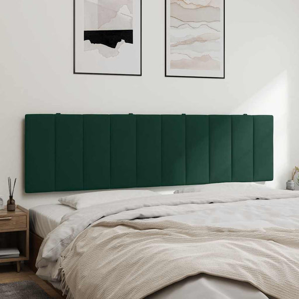 Kopfteil Kissen Hanko Dunkelgrün 180cm Samt